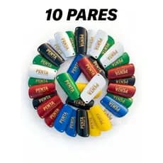 Kit 10 pares de Caneleiras de Futebol Futsal Esportiva Protetor de Canela Adulto e Infantil Tamanho Unico