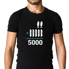 Camiseta Gospel Evangélica Série The Chosen 5 Pães 2 Peixes