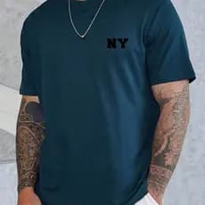 Camiseta Masculina NY algodao