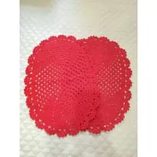 Tapetes Crochê kit 2 Par Oval Feito a Mão para Sala, Quarto, Banheiro. Tapete em crochê.