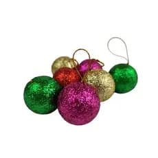 Kit 24 Lindas Bolas  Árvore De Natal  3cm  Bolinhas De Natal