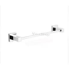 Porta Toalha Barra Pequeno 30 cm Toalha de Rosto-Berlim Toalheiro Cromado Quadrado Premium Banheiro