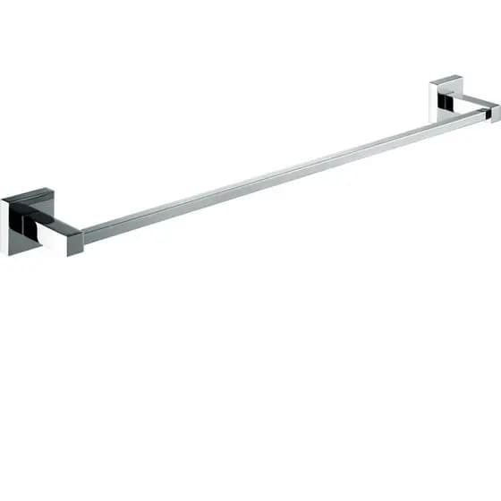 Porta Toalha de Banho Grande 64cm - Berlim Toalheiro Cromado Aço Inox Metal Luxo Hotel banheiro