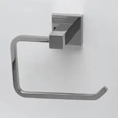 Porta Papel Higienico Suporte Cromado Brilhante Metal - Linha Berlim
