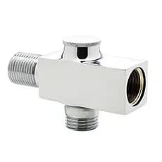 Desviador Te Quadrado Metal Para P/ Duchas De Banho 1/2