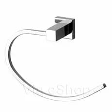Porta Toalha Rosto Toalheiro Argola Quadrado Metal Inox Parede  Premium Banheiro Luxo Lavabo Premium