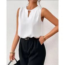 Regata Alça Larga Blusa Feminina Duna Elegante e Versátil