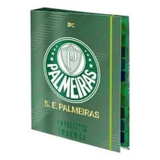 Fichário Escolar Palmeiras Grande A4 24x32cm Oficial e Resistente Caderno Time