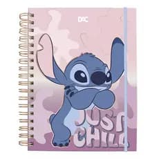 Caderno Stitch Smart Colegial Com Folhas Reposicionáveis