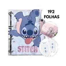 Caderno Fichario Dac Universitario Stitch Disney 10 Máterias Com 192 Folhas