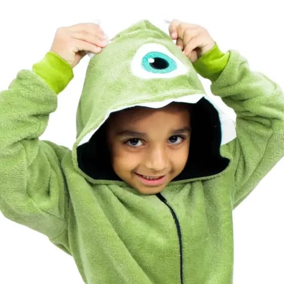 Macacão Kigurumi Infantil Mike Wazowski Monstros SA - Disney Zona Criativa