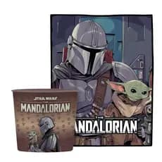Kit Cinema Balde + Manta The Mandalorian - Zona Criativa