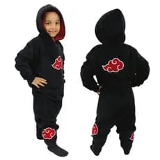 Macacão Kigurumi Winter Infantil Akatsuki Naruto Zc