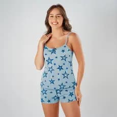 Pijama Feminino - Baby Doll - Pijama P ao GG - Baby doll Feminino Adulto