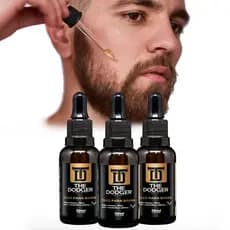 3 Óleo para Barba Em Gotas The Dodger Tira o Frizz, Hidrata e Perfuma