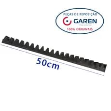 Gomo Cremalheira Residencial  Motor Deslizante Dz Kdz Light Preto 50cm Garen