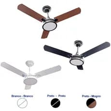 Ventilador De Teto Com Luminária Led Com 3 Pás 127v ou 220v Econômico Moderno