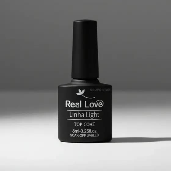 Top Coat Para Unhas Linha Light 8ml - Real Love