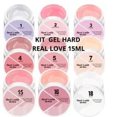 Kit especial 2 Gel Hard para Alongamento 15ml - Real Love