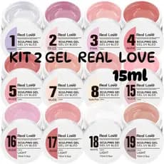 Kit 2 Sculping Gel Real Love 15 ML Linha Light