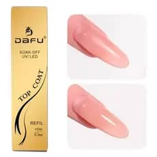 Refil Top Coat Selante  Alto Brilho para Unhas 10ml - Dafu
