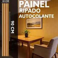 Kit 40 Painel Ripado Autocolante 90x10cm Painel Ripado Autocolante Madeira Painel Ripado de Madeira