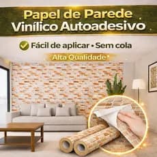 Papel de Parede Tijolos Adesivo de Parede Sala Lavável 3D Papel Adesivo de Parede Decoração 12 Metro