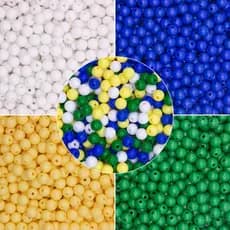 Miçanga Bola Copa do Mundo 8mm 100g  Artesanato 380 pçs