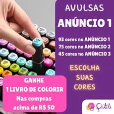 Caneta Marcadora Touch (AVULSA) - ANÚNCIO 1 - Ponta Dupla Para Colorir Unidade