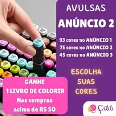 Caneta Marcadora Touch (AVULSA) -  ANÚNCIO 2 - Ponta Dupla Para Colorir Unidade
