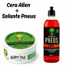 Kit Cera Espelhamento + Pretinho Selante Alien NÃO SAI COM ÁGUA