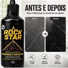 Renova Granito Mármore Realça Cor Imediato Rock Star Revitalizador