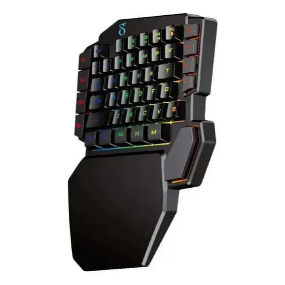 Teclado Gamer Rgb Semimecânico Cor De Teclado Preto Idioma Português Brasil