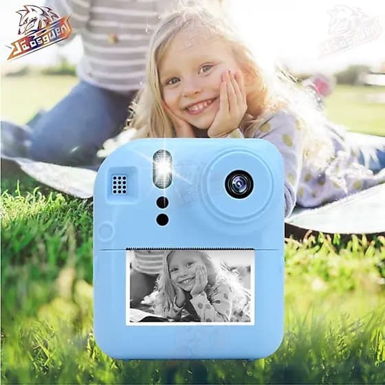 Câmera De Impressão Instantânea Infantil Vídeo Fotografia Digital HD Impressora Térmica