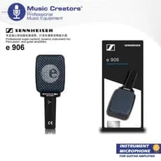 Sennheiser E906 Conjunto De Microfones De Instrumentos Supercardióide Microfone Para Amplificador De Guitarra