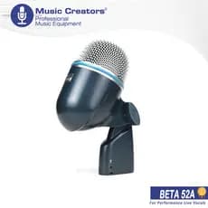 Shure BETA52A Microfone Dinâmico Super Cardioide Com Elemento De Neodímio De Alta Saída , Prata