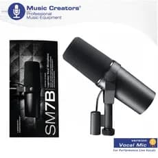 SM7B Microfone Cardioid Dynamic Microphone Studio Resposta À Freqüência Selecionável Para Gravação Ao Vivo Em Palco Podc