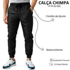 Calça Jogger Masculina Esportiva  Flanelada Skinny