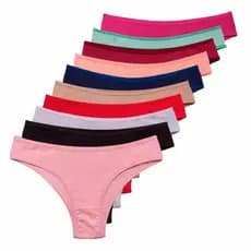 Kit 12 Calcinhas Feminina Algodão Confortável Premium Cores
