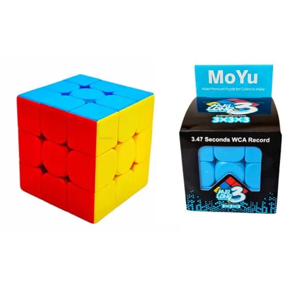 Cubo Magico MOYU 3X3 Cube Puzzle Profissional Criança