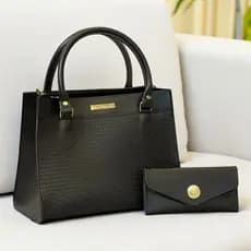 Bolsa feminina grande tote tiracolo alça transversal resistente kit carteira com porta cartão moedas
