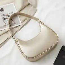 Bolsa Feminina Baguete Espaçosa Linda Média Alça De Ombro Estilosa Casual