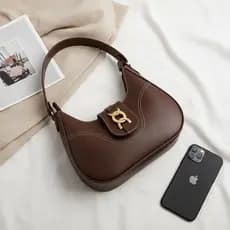 Bolsa Feminina Baguete Média De Ombro Estilosa Casual