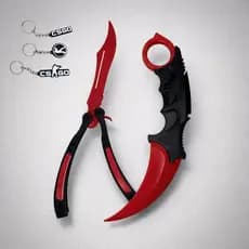 Kit CS2: Karambit + Butterfly+ chaveiro BRINDE em Impressão 3D (PLA)
