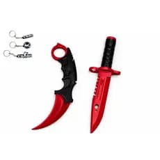 Kit CS2: Karambit + Baioneta + Chaveiro Brinde - Decoração / Gamer / PLA