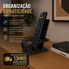 Suporte Organizador para Controles Remotos Porta Controle Moderno Decorativo Sala de Estar - Escritorio