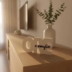 Ore e confie letreiro decorativo para sala quarto escritorio moderno decoração de casa