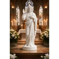 Estátua Sagrado Coração de Jesus Pascoa  - Arte Cristã, Decoração luxo religioso