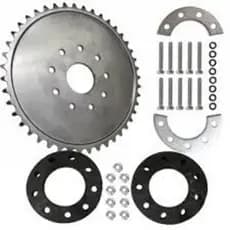 kit coroa e fixação pra bicicleta motorizada nakasaki 80cc