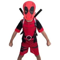 Fantasia Infantil Roupa Dead Pool Opções Variadas